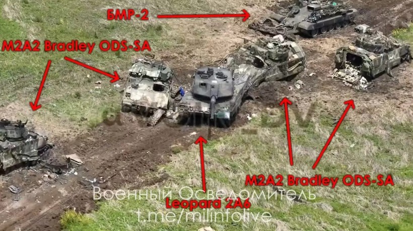 Số phận hẩm hiu của Leopard 2 và Strv 122 sau khi bị Nga bắn cháy
